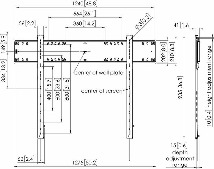 Produktbild Vogels PFW 6900 (Wand, 120", 160 kg)