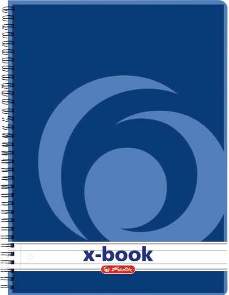 Actual product image Herlitz College notebook x.book DIN A5, 80 sheets, ruled (A5, Lined, No binding)