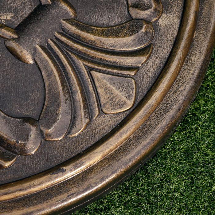 Image du produit Swisshandel24 Pied de parasol 13 kg Ø35/Ø38/Ø48mm plastique + ciment bronze antique Ø48 x 34 cm