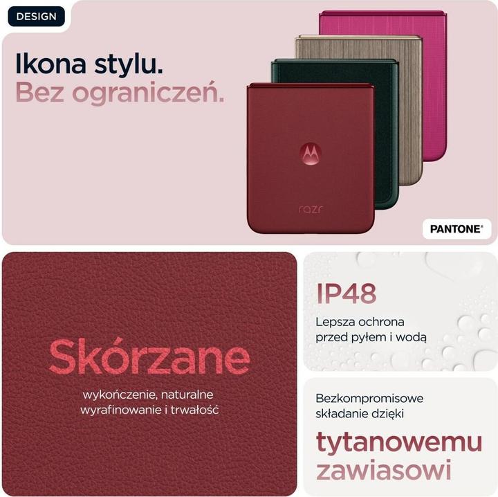 Image du produit Motorola Razr 60 Ultra (512 Go, Pantone Rio Red, 6.96", SIM + eSIM, 5G)