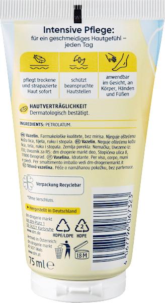 Actual product image dm Balea Vaseline (Body gel, 75 ml)