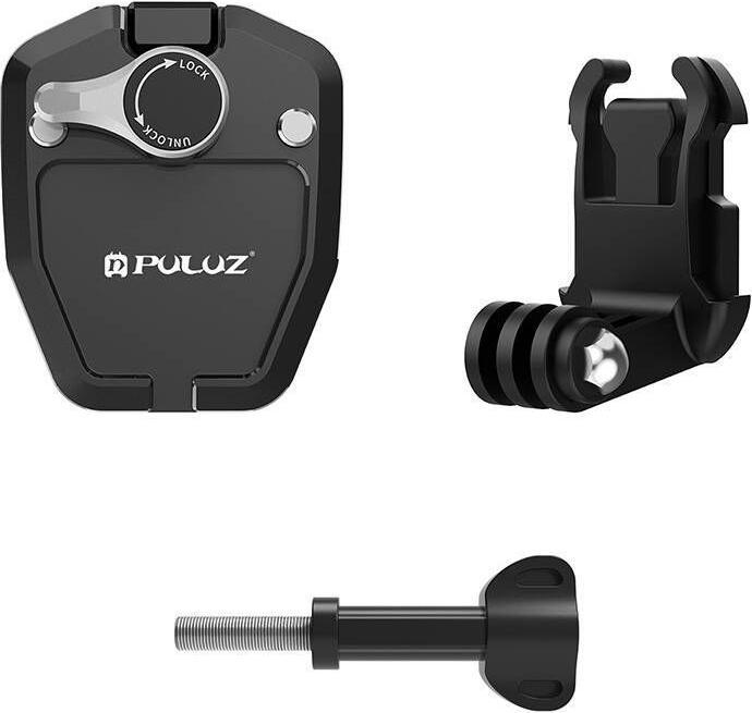 Produktbild Puller Motorcycle Windshield Mount Clip PULUZ for Action Cameras (Black) (Osmo Action 4)