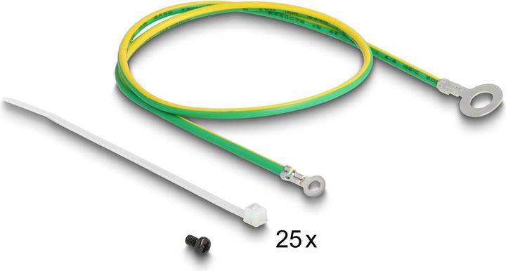 Actual product image Delock 48.30cm (19") Keystone Patch Panel 24 Port with Relief Rail 1 U angled black