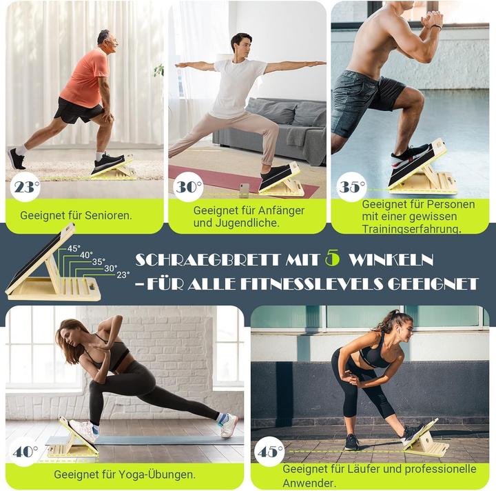 Actual product image Uopon Wadendehner Schrägbrett mit Trainingsposter