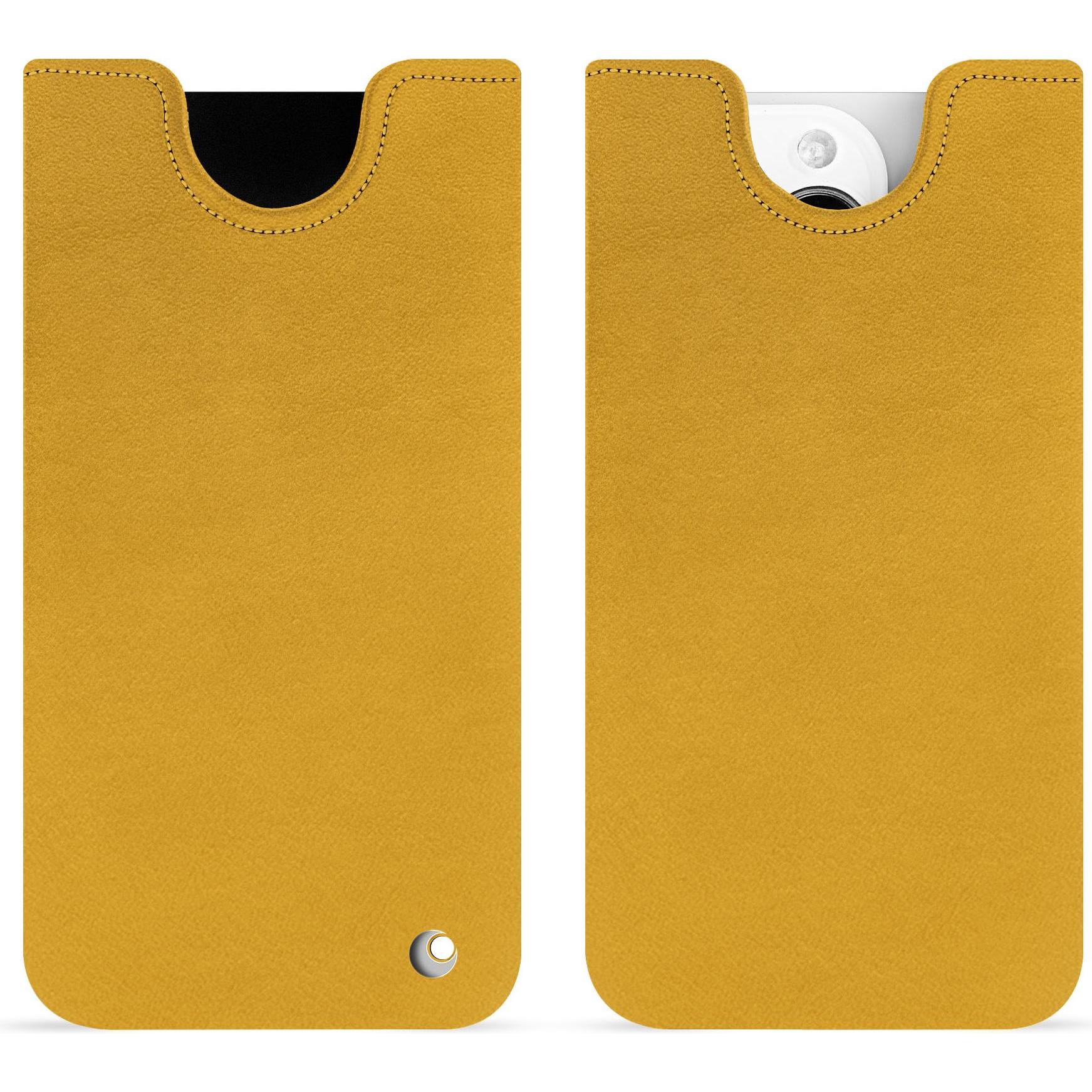 Noreve Lederschutzhülle (Apple iPhone 15 Pro), Smartphone Hülle, Orange