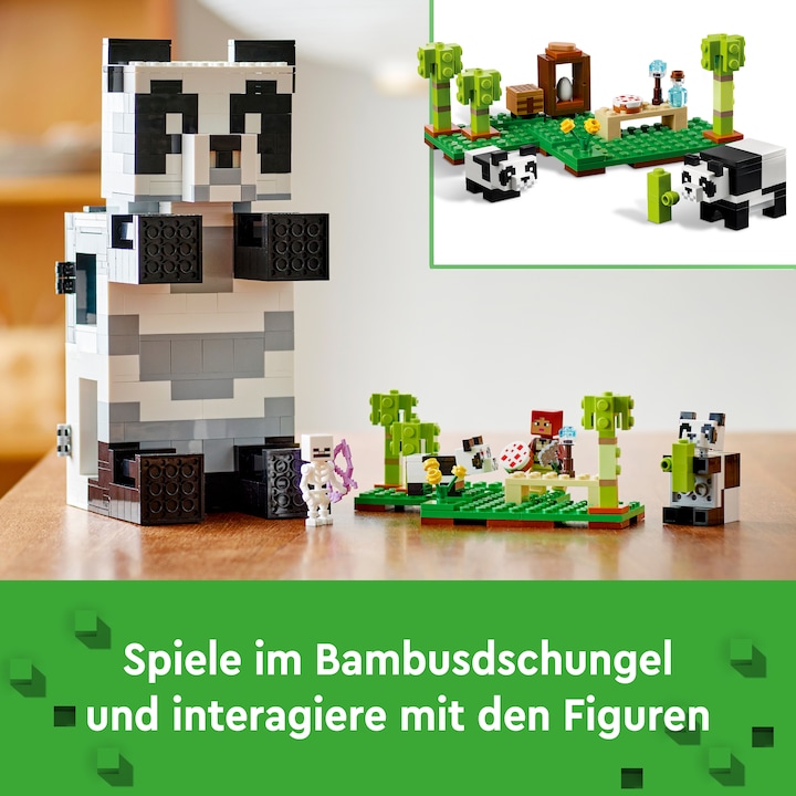 Image du produit LEGO La maison des pandas (21245, LEGO Minecraft)