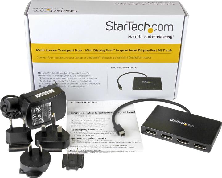 Productafbeelding StarTech Mst Hub Mini Displayport Naar