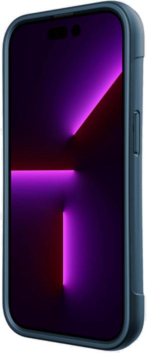 Image du produit X-Doria Étui pochette pour iPhone 14 avec coque arrière MagSafe bleue (Apple iPhone 14)