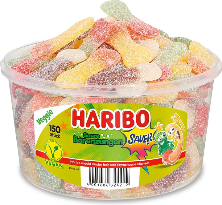 Haribo Sour bear tongues (1 pcs., 1350 g)