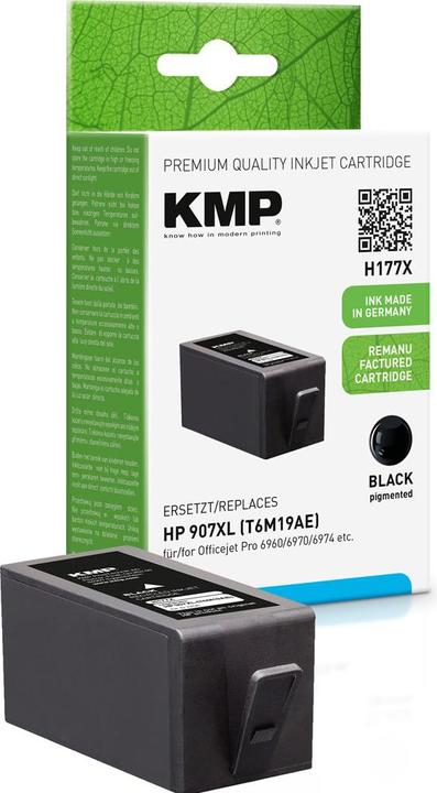 Actual product image KMP Ink replaces HP 907XL BK 1758.4001 - Ink cartridge - Ink cartridge