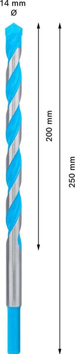 Actual product image Bosch Professional Zubehör Expert CYL-9 MultiConstruction drill, 14 x 150 x200 mm, d 14 mm (14 millimetres)