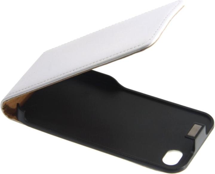 Produktbild OEM Slim Leather Flip Case for iPhone 4/4s - white (Apple iPhone 4, Apple iPhone 4s)