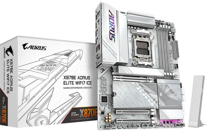 Gigabyte X870E AORUS Elite WIFI7 ICE (AM5, AMD X870E, ATX)