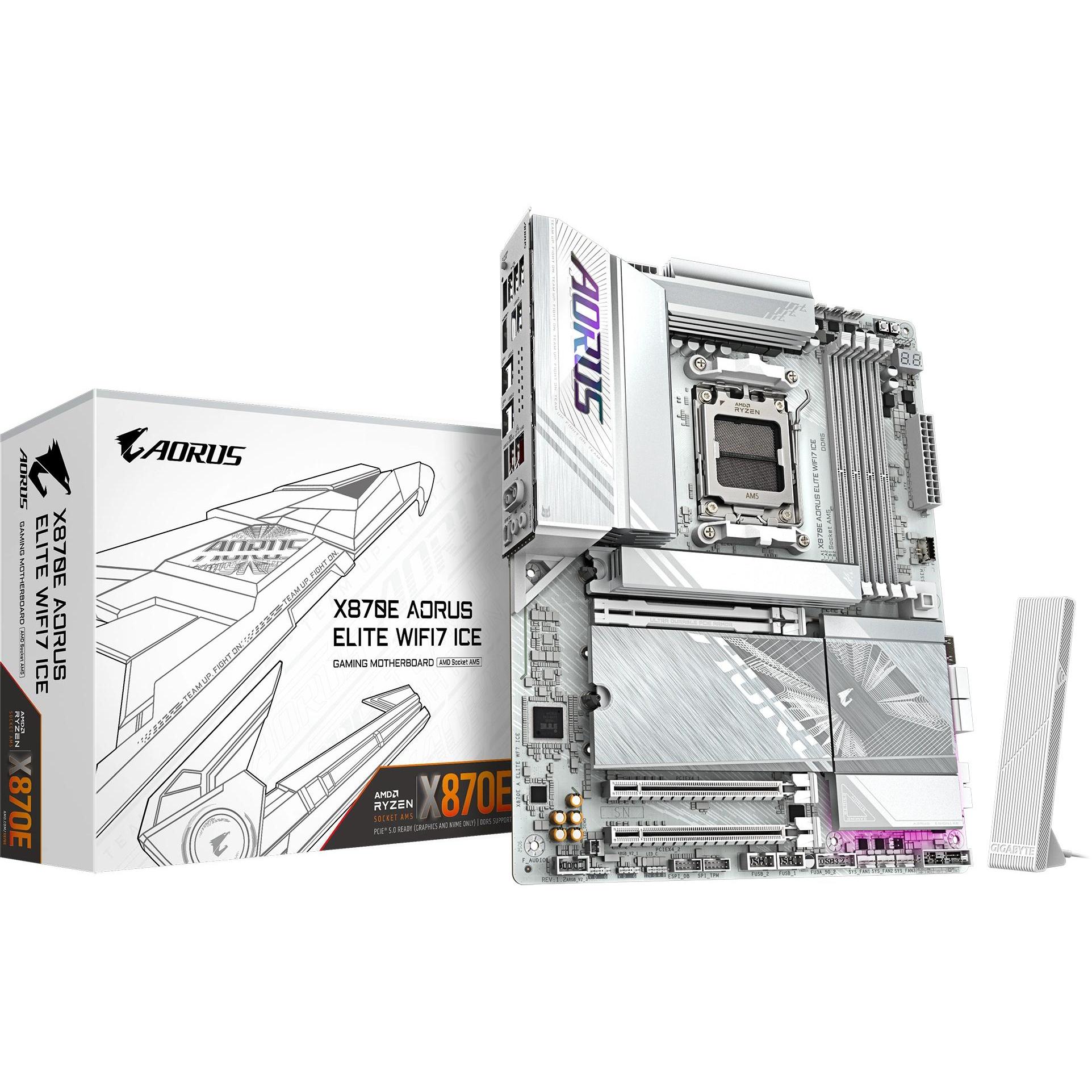 Gigabyte X870E AORUS Elite WIFI7 ICE (AM5, AMD X870E, ATX), Mainboard