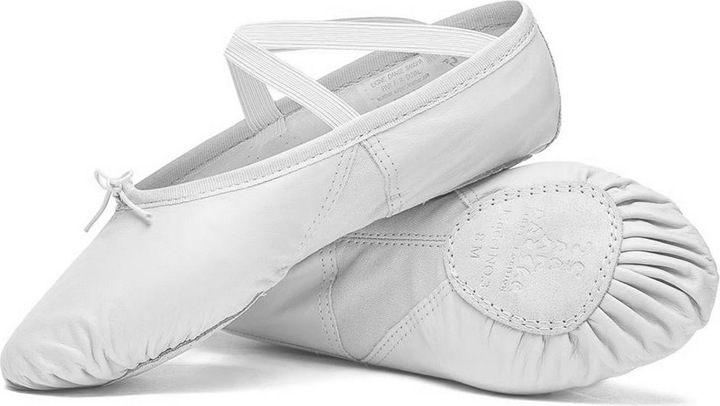 Actual product image Sansha Leather ballet shoes with fabric insert (38)