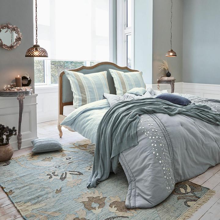 Produktbild Loberon Teppich Nére hellblau (300 x 300 cm)