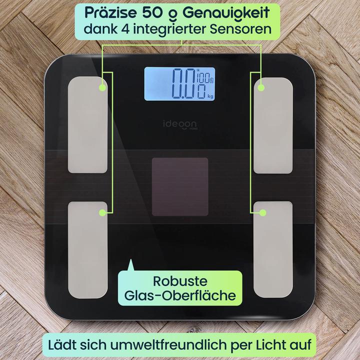 Image du produit Ideoon Solar Körperfettwaage (180 kg)