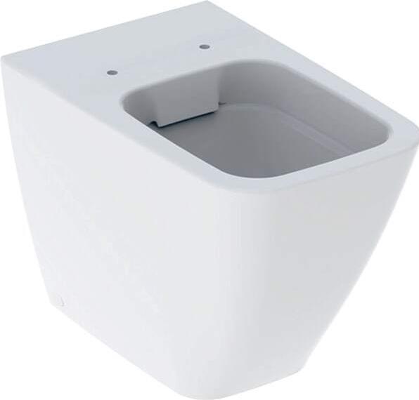 Geberit iCon Square WC au sol, chasse deau basse, fixation murale 211910, 6l, sans rebord, forme fer