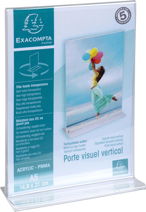 Actual product image Exacompta Table leaflet stand (A5)