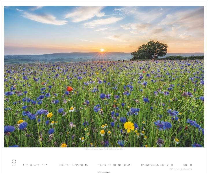Produktbild Magische Landschaften 2026 (55 x 46 cm, Harter Einband, Deutsch, Englisch)