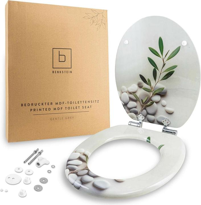 Benkstein Toilettensitz MDF, Hellgrau