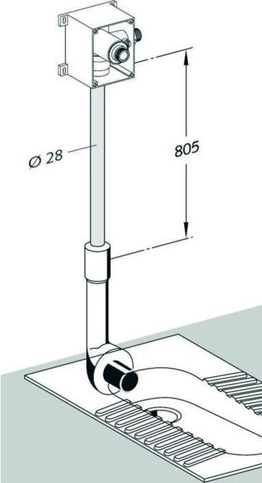 Image du produit Schell Tube de chasse long, plastique 28x1x805mm
