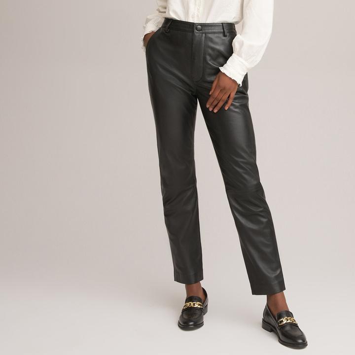 Actual product image La Redoute Collections Leather trousers (40)