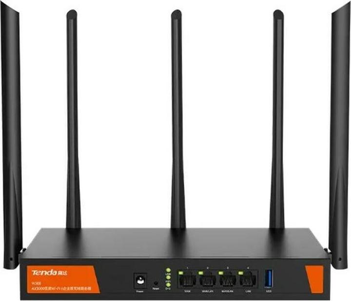 Produktbild Tenda W30E AX3000 WLAN-Router Gigabit Ethernet Dual-Band (2 4 GHz/5 GHz) Schwarz