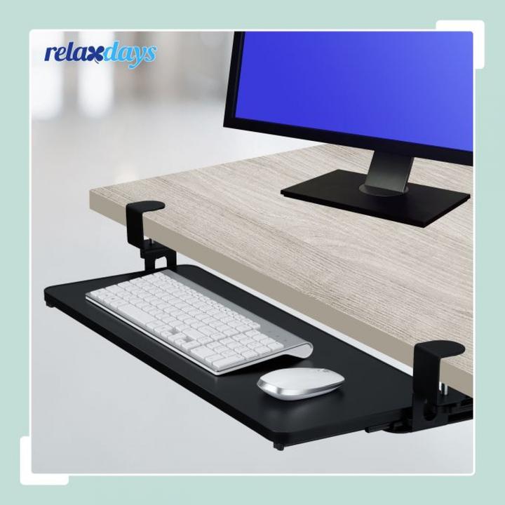 Produktbild Relaxdays Ausziehbare Tastaturablage zum Klemmen