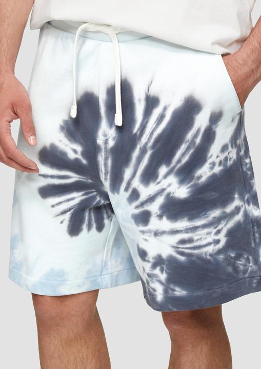Produktbild s.Oliver Hose Sweat-Shorts mit Batikmuster (L)