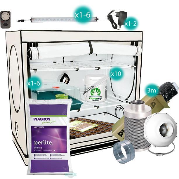 Produktbild Tamar Growbox Set Stecklinge gross 125x65x120cm, Sanlight LED Leuchte Flex II-20