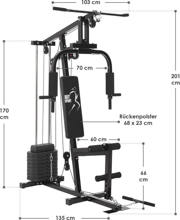 Actual product image Juskys Kraftstation ProfiGym