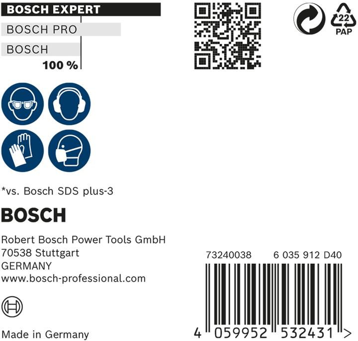 Productafbeelding Bosch Professional Zubehör Expert SDS plus-7X hamerboor, 10 x 100 x 165 mm, 10 stuks. (10 millimeter)