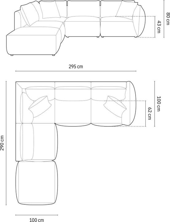 Produktbild Micadoni Chris (Ecksofa, Modular Sofa)