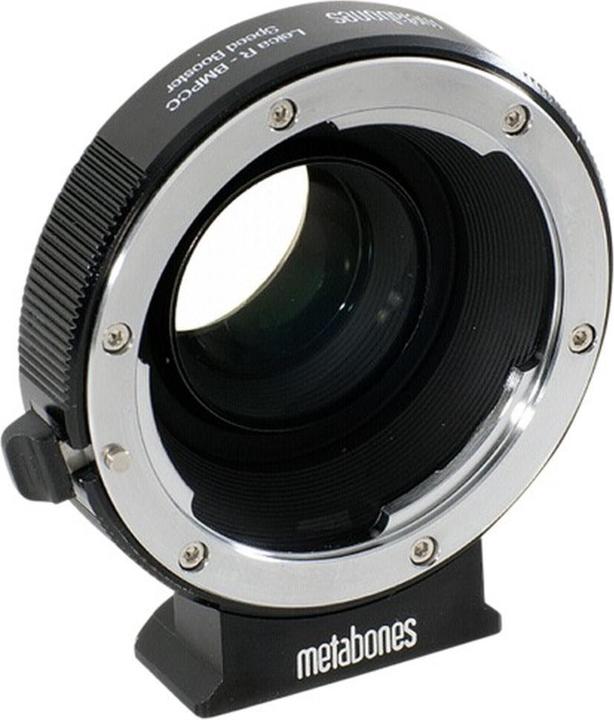 Actual product image Metabones Speed Booster Leica R on Blackmagic BMPCC MFT