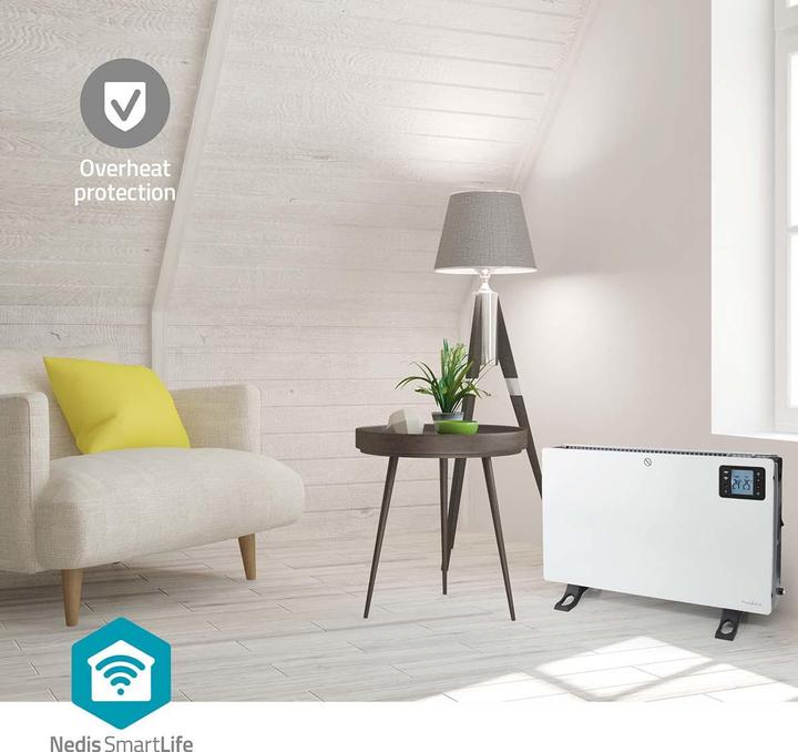 Productafbeelding Nedis SmartLife Convectorpan - Wi-Fi - 2000 W - 3 warmhoudstandaarden - LCD - 5 - 37 C - Regelbare (2000 W)