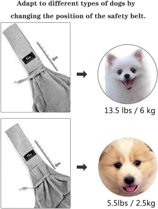 Produktbild Cuby Sling Pet Tragetuch Rucksack Grau