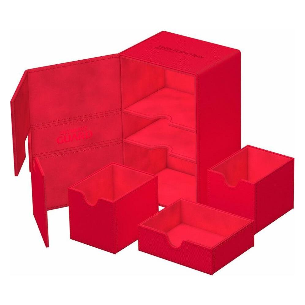Ultimate Guard Twin Flip'n'Tray 160+ XenoSkin Monocolor Rouge