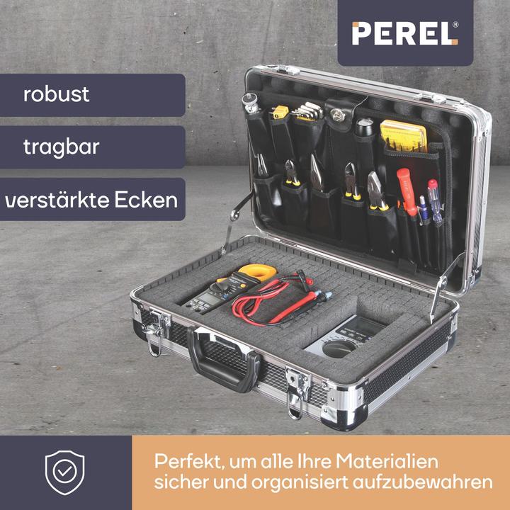 Actual product image Perel Tool box with rounded aluminum corners (1 Piece)