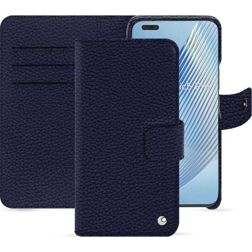Noreve Lederschutzhülle Honor Magic5 Pro (Honor Magic5 Pro), Smartphone Hülle, Violett
