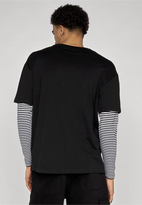 Produktbild Urban Classics Oversized Double Layer Striped LS Tee (M)