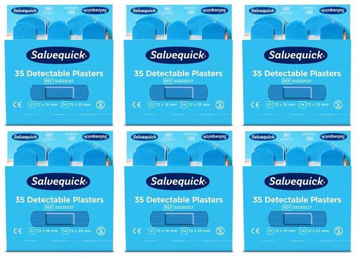 Produktbild Salvequick Pflasterstrips detectable (6 x)