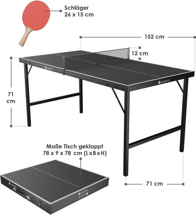 Immagine prodotto Juskys Tavolo da ping pong