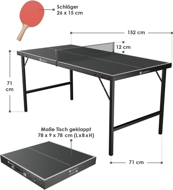 Actual product image Juskys Table tennis table