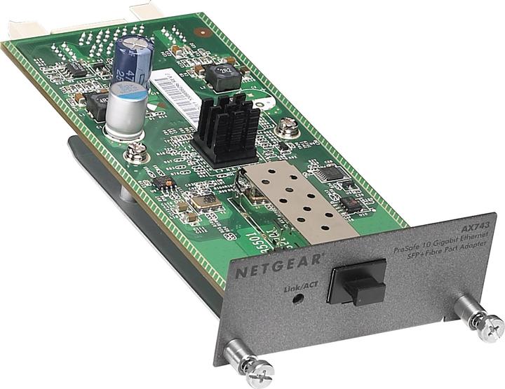 Actual product image Netgear 10 Gigabit Ethernet SFP+ ADAPTER I/O Module f.GSM7328FS/GSM7328S/GSM7352S/GSM7328S-200/GSM7352S-200