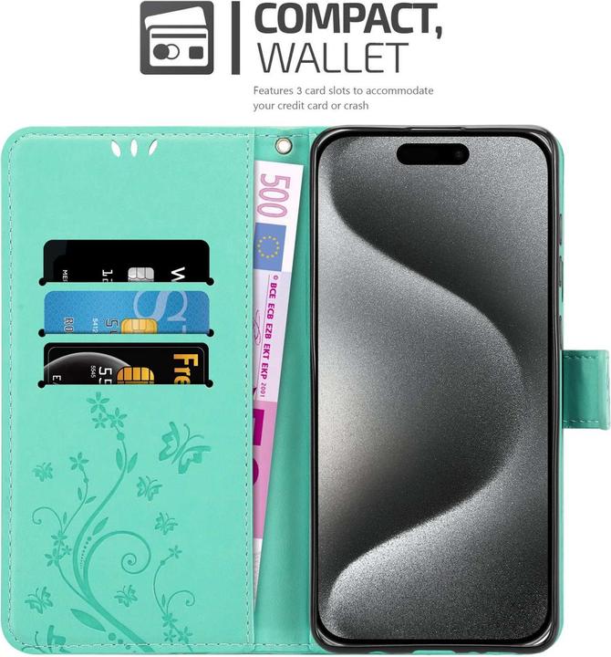 Immagine prodotto Cadorabo Custodia per Apple iPhone 15 PRO MAX Flower Book (Apple iPhone 15 Pro Max)