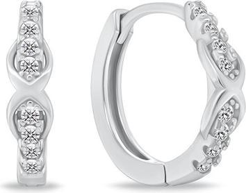 Image du produit Brilio Silver - Charming silver hoop earrings EA1132W
