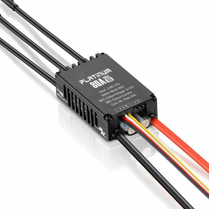 Image du produit Hobbywing Régulateur Platinum Pro 80A V5 3-8s, 8A BEC