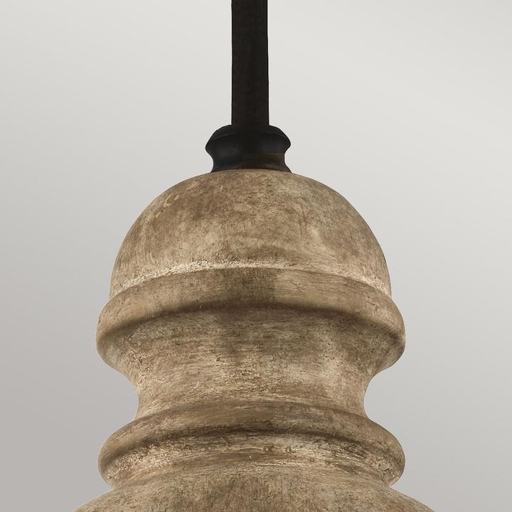 Immagine prodotto Elstead Lighting Lampada a sospensione Matrimonio E27 35cm driftwood, zinco scuro e stagionato (E27)