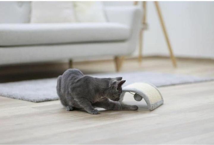 Productafbeelding Kerbl Maxi-Pet 81624 Krabplank Halve Maan, grijs, 26x22x11 cm (Grijs)